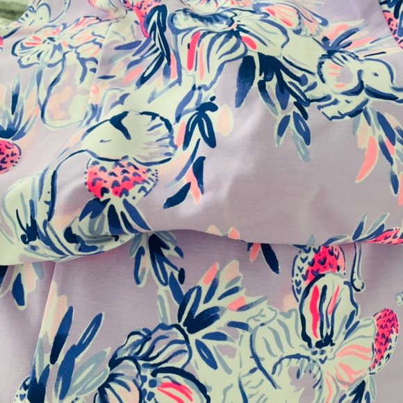 Lilly Pulitzer Cathy Knit Shift Light Lilac Trunks in the Air 16 NWT - Picture 6 of 6